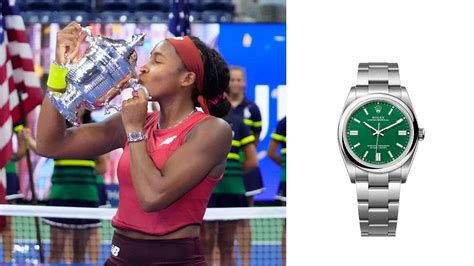 is coco gauff sponsored by rolex|coco gauff wrist.